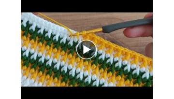 Super Easy Crochet Baby Blanket Pattern for Beginners Knitting - Muhteşem tığ işi örgü mode...